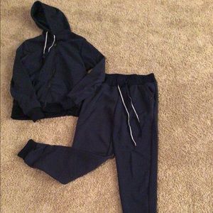 Navy Blue sweat suit